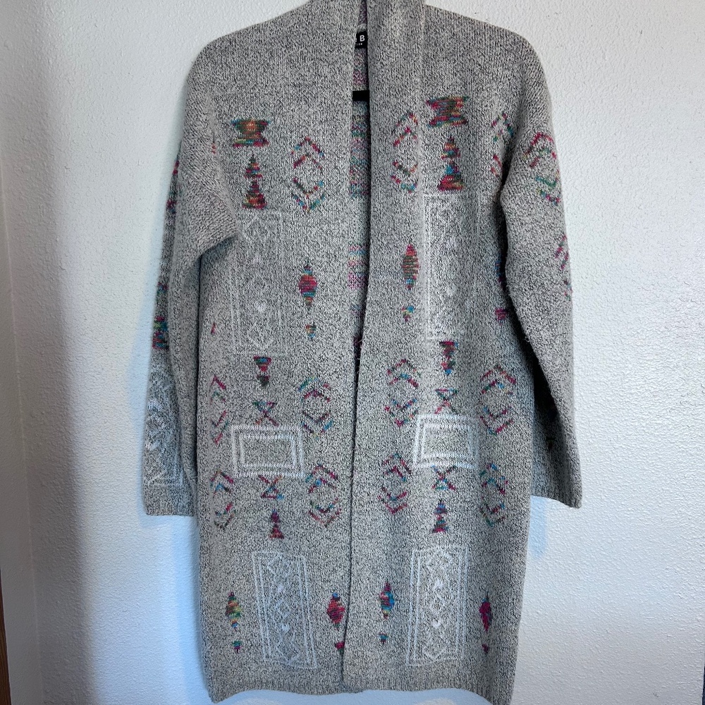 Blue B Westwrn Print Sweater